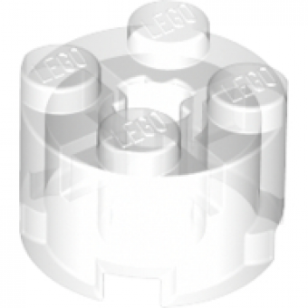 Steen, Rond 2x2 Trans Clear