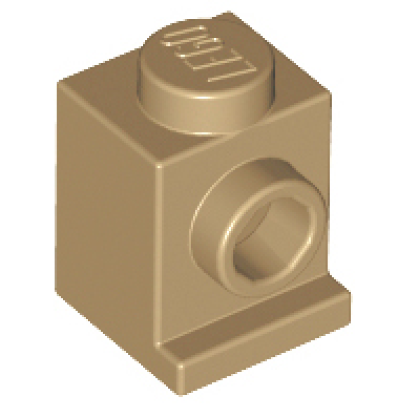 Steen, Aangepast 1x1 koplamp Dark Tan