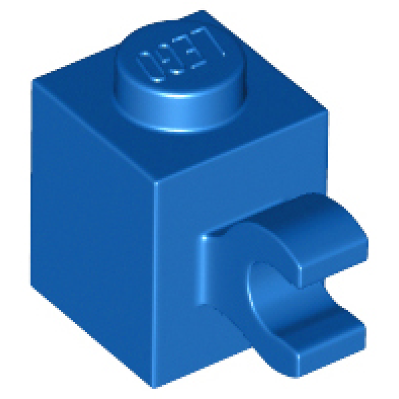 Steen, Aangepast 1x1 met horizontale clip Blue