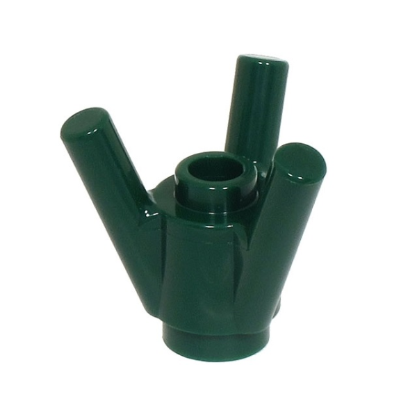 Steen, Rond 1x1 met diagonale staven Dark Green