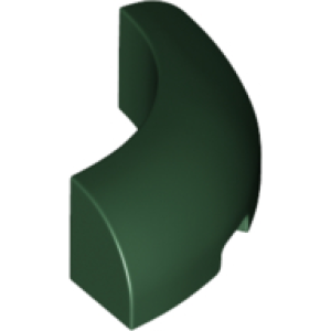Steen, Rond Hoek 3x3 Dark Green
