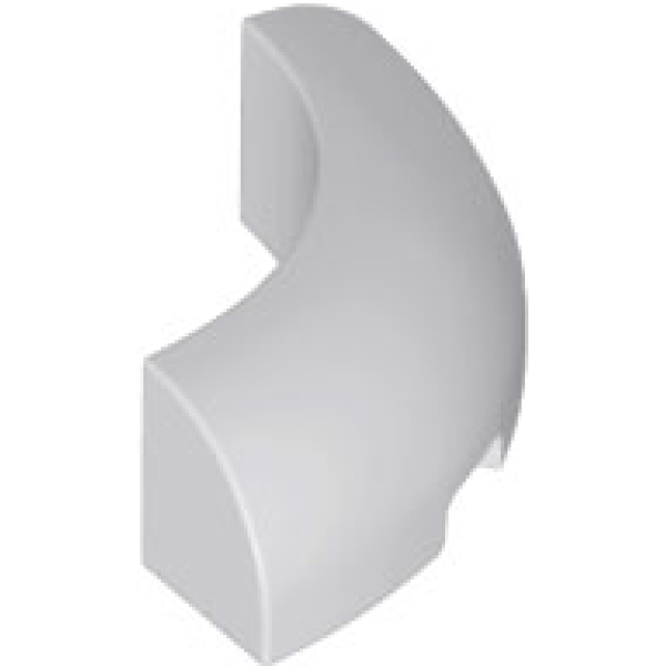 Steen, Rond Hoek 3x3 Light Bluish Gray