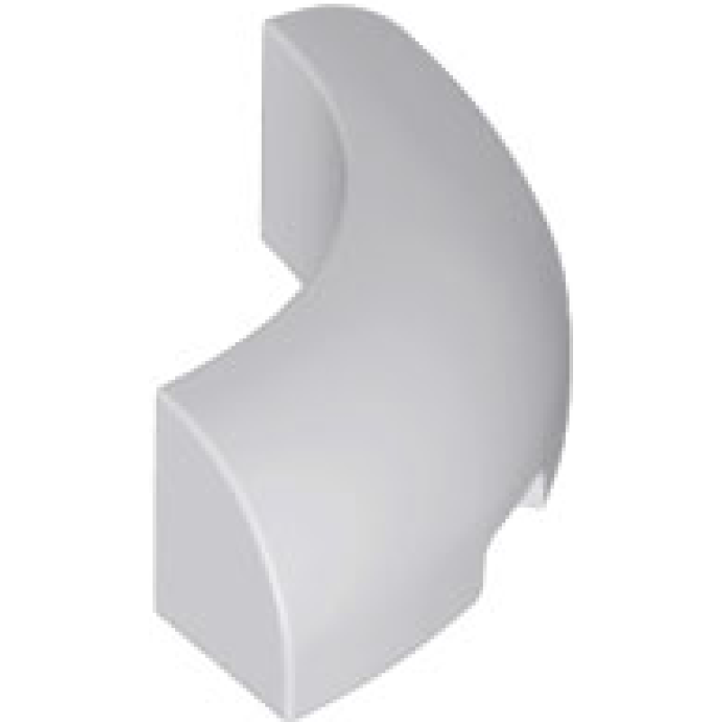 Steen, Rond Hoek 3x3 Light Bluish Gray