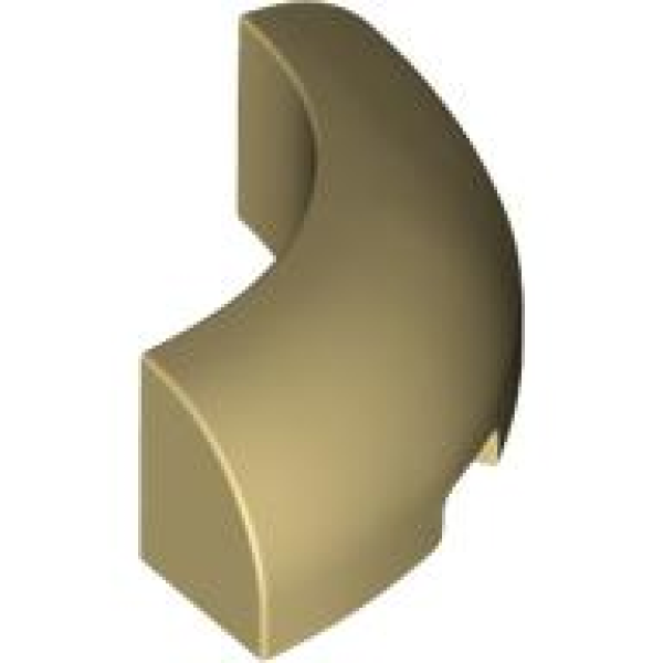 Steen, Rond Hoek 3x3 Tan