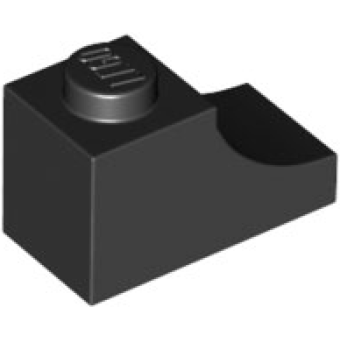 Boog 1x2 omgekeerd Black