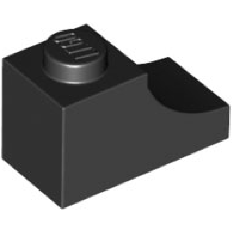 Boog 1x2 omgekeerd Black