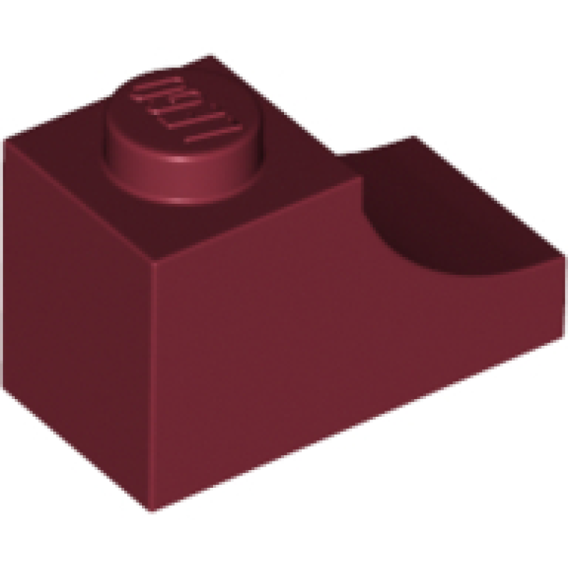 Boog 1x2 omgekeerd Dark Red