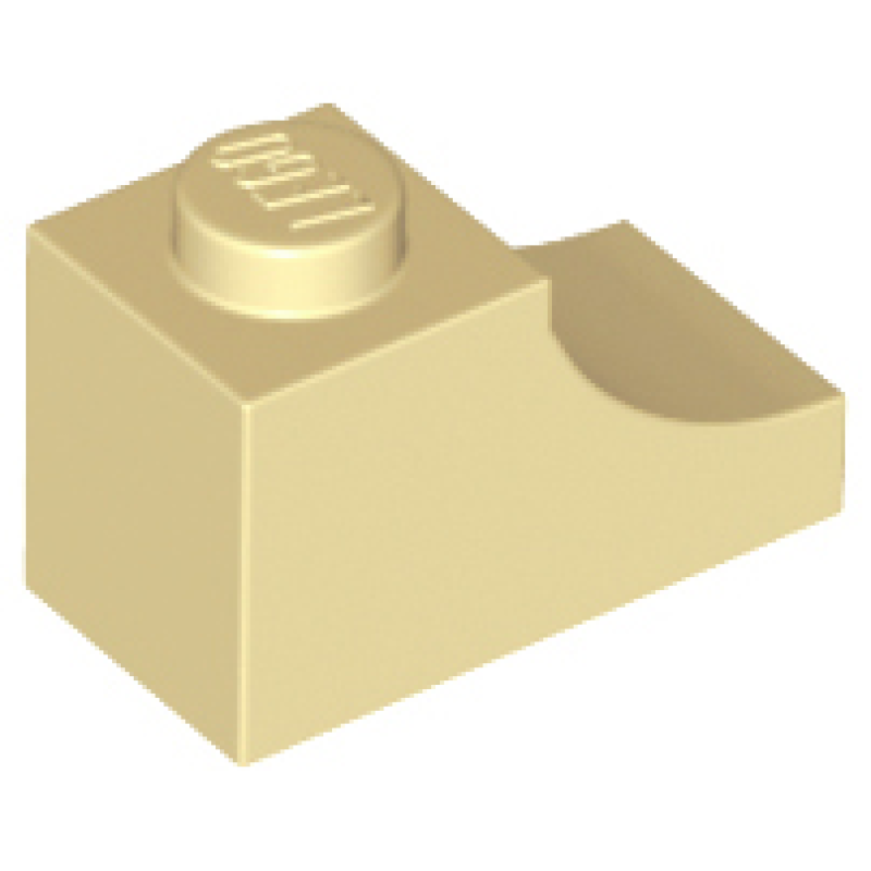 Boog 1x2 omgekeerd Tan