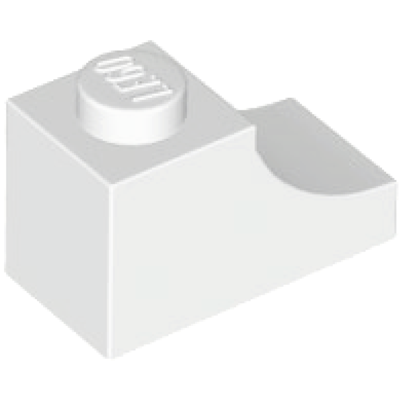Boog 1x2 omgekeerd White