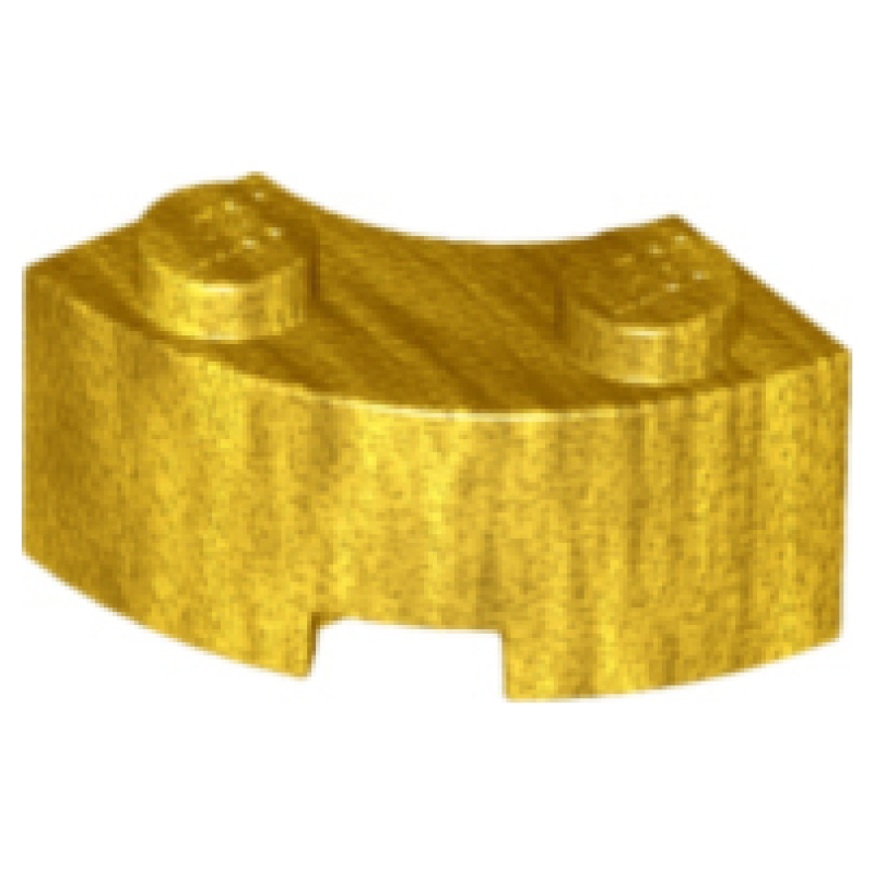 Steen, Rond Hoek 2x2 macaroni Pearl Gold