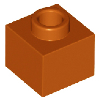 Steen, Aangepast 1x1x2/3 Dark Orange