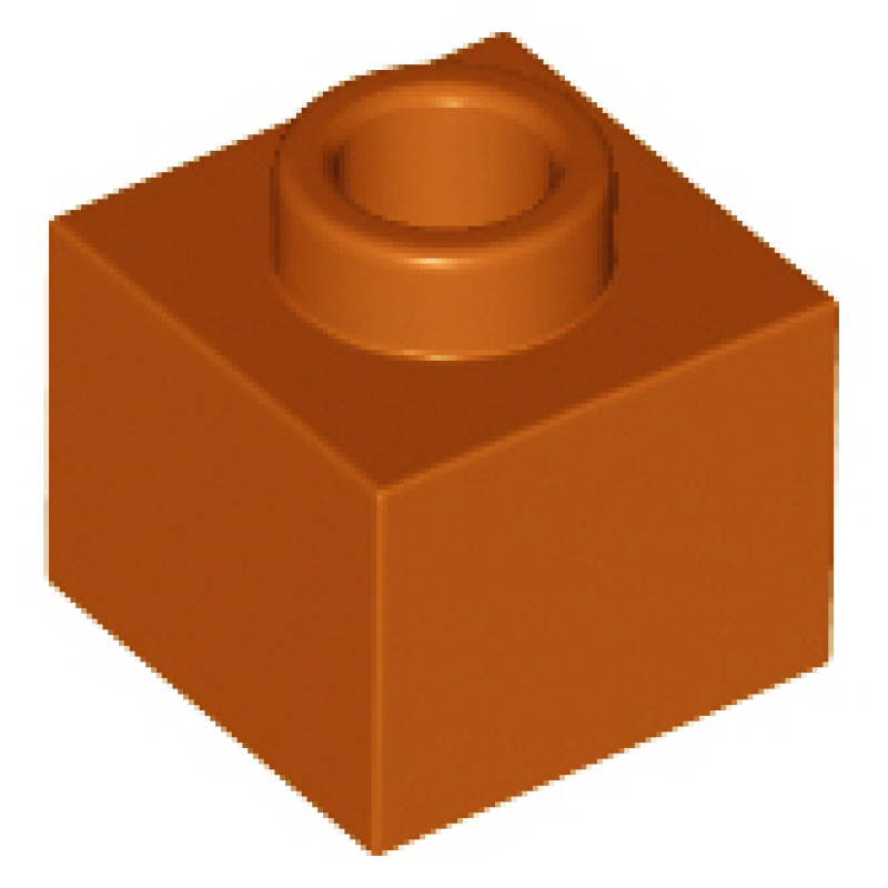 Steen, Aangepast 1x1x2/3 Dark Orange