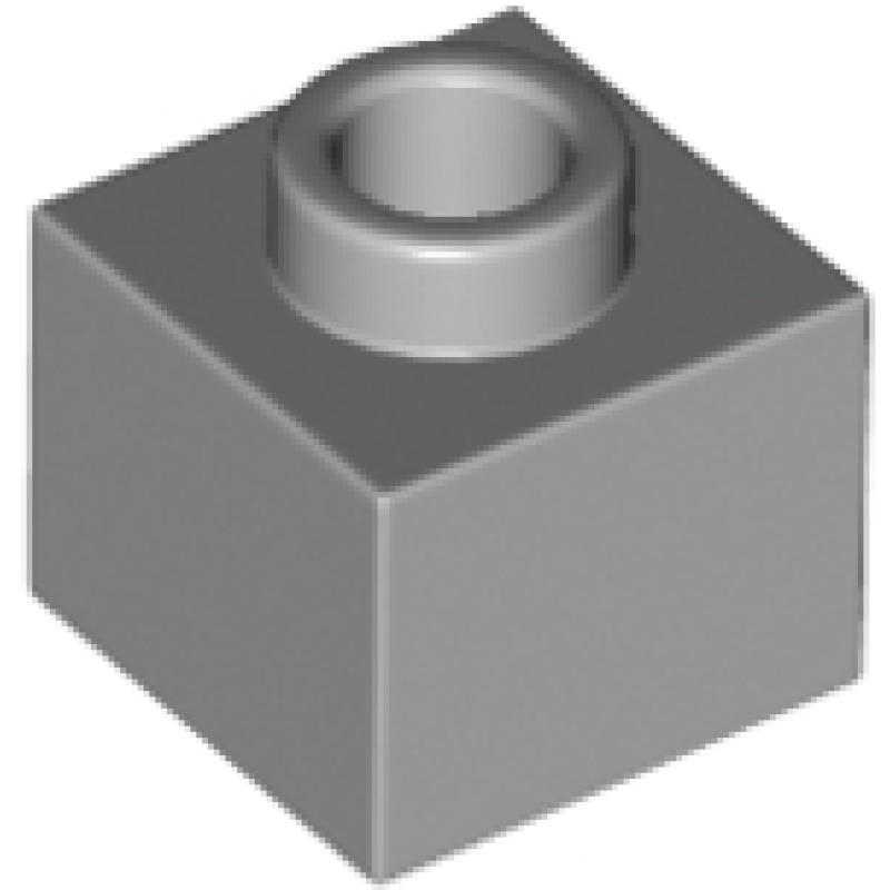 Steen, Aangepast 1x1x2/3 Light Bluish Gray