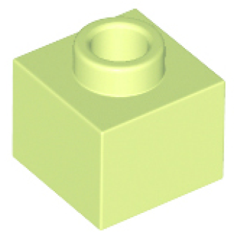 Steen, Aangepast 1x1x2/3 Yellowish Green