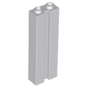 Steen, Aangepast 1x2x5 met gleuf Light Bluish Gray