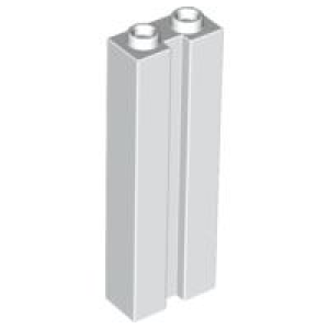 Steen, Aangepast 1x2x5 met gleuf White