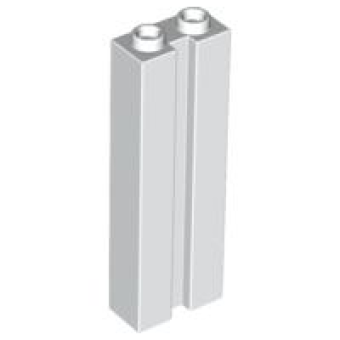 Steen, Aangepast 1x2x5 met gleuf White