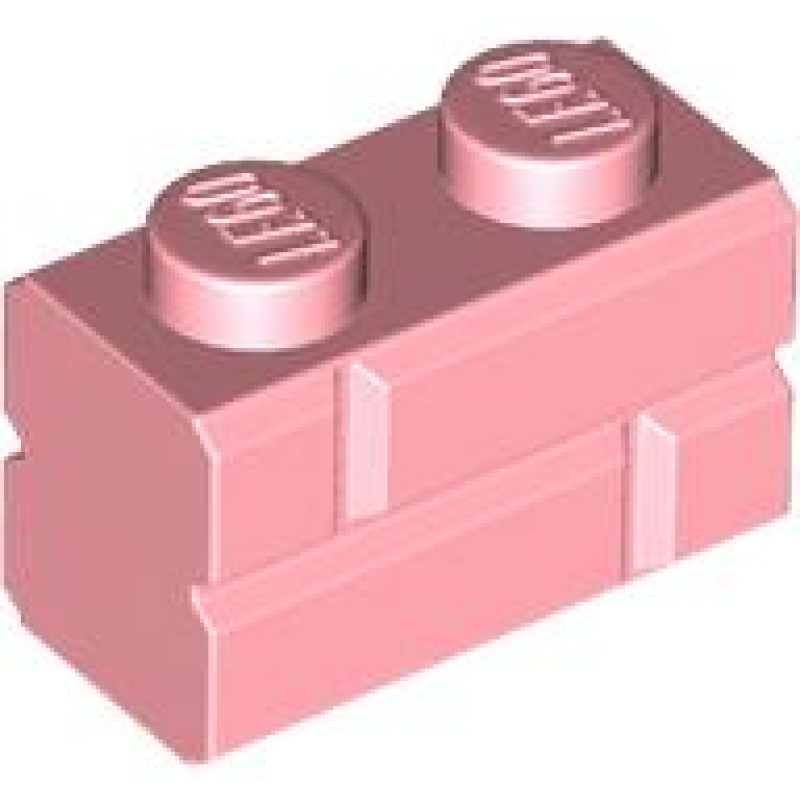Steen, Aangepast 1x2 met steen motief Warm Pink