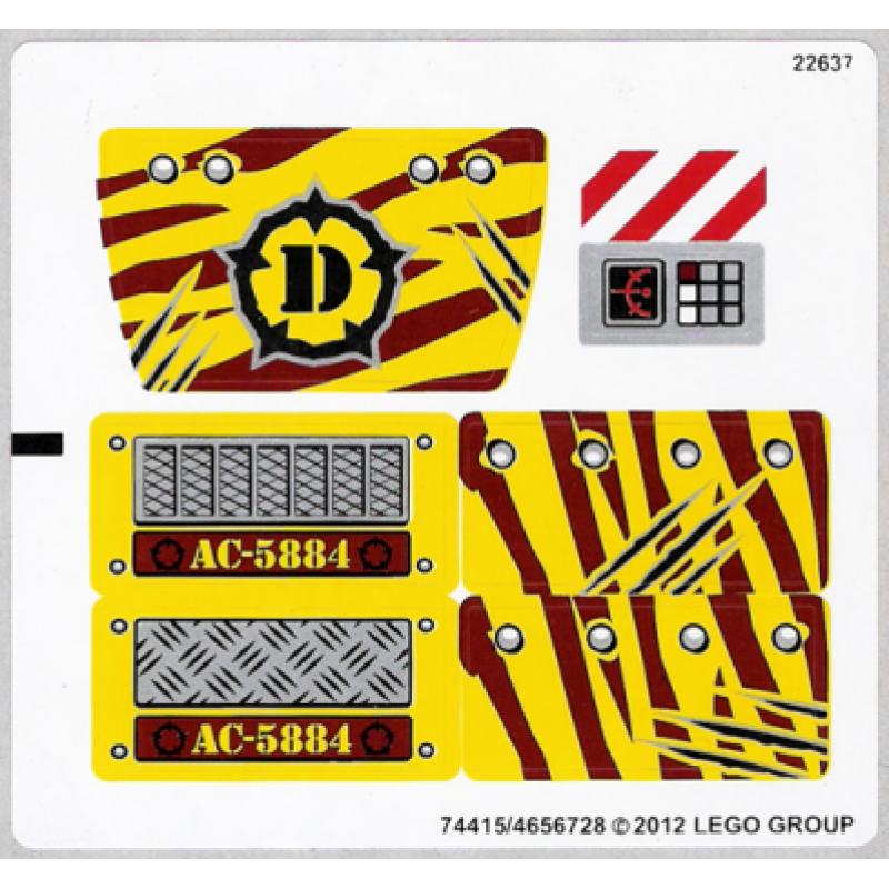 Stickers voor set 5884