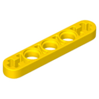 Technic, Hefbalk Dun 1x5 Yellow