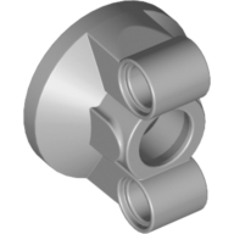 Technic, Koppelstuk met 2 pin gaten Light Bluish Gray