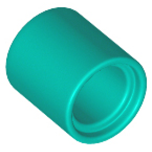 Technic, Hefbalk Dik 1x1 (Spacer) Dark Turquoise