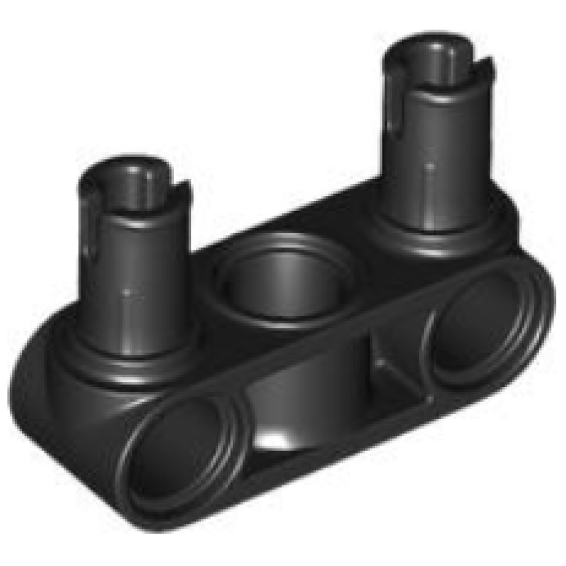 Technic, Pin Koppeling Loodrecht 3L met 2 pinnen Black