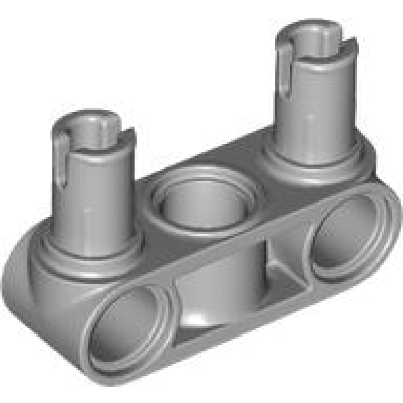 Technic, Pin Koppeling Loodrecht 3L met 2 pinnen Light Bluish Gray