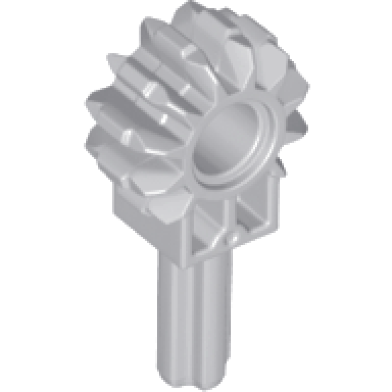 Technic arm met tandwiel 8 tanden en 1.5L as Light Bluish Gray