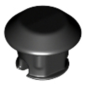 Technic, Schakel Bevestiging, Enkel, Rubber Black