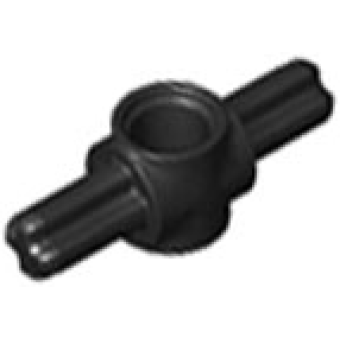 Technic, As en Pin Koppeling met 2 Assen Black