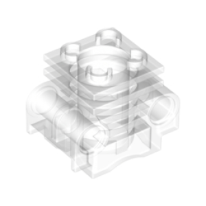 Technic Motor Cylinder zonder zij-sleuf Trans Clear