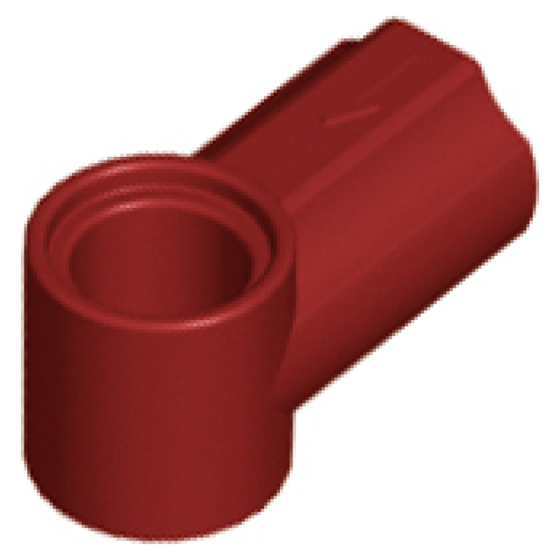 Technic, As en Pin Koppeling #1 Dark Red