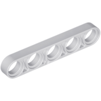 Technic, Hefbalk Dun 1x5 Light Bluish Gray