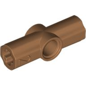 Technic, As en Pin Koppeling #2 180° Medium Nougat