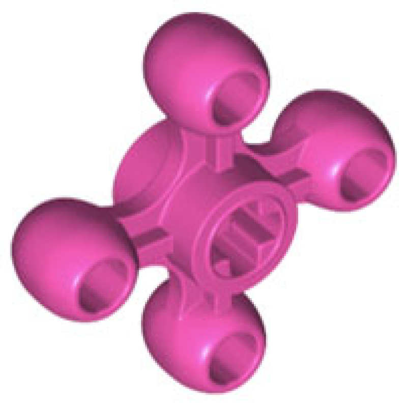 Technic, Knoop Wiel Dark Pink