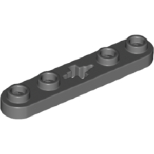 Technic, Plaat 1x5 met as gat in het midden Dark Bluish Gray