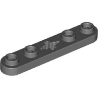 Technic, Plaat 1x5 met as gat in het midden Dark Bluish Gray