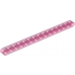 Technic hefbalk dik 1x15 Trans Dark Pink