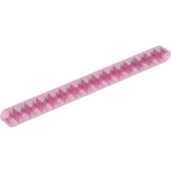 Technic hefbalk dik 1x15 Trans Dark Pink