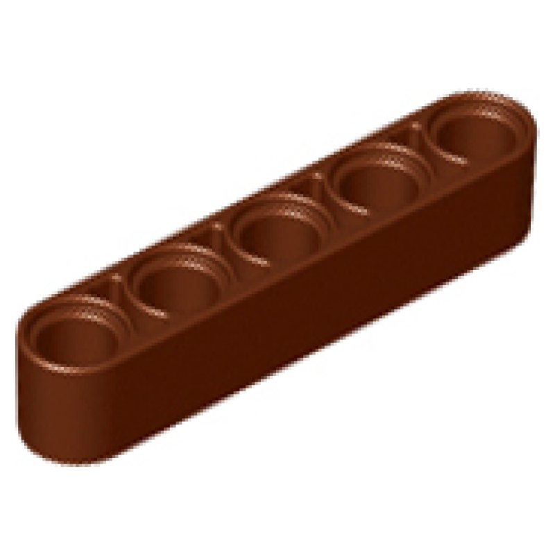 Technic, Hefbalk Dik 1x5 Reddish Brown