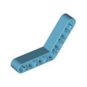 Technic, Hefbalk Aangepast Gebogen Dik 1x7 (4-4) Medium Azure