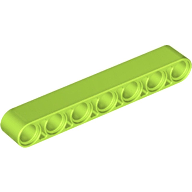 Technic, Hefbalk Dik 1x7 Lime