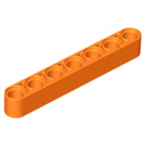 technic hefbalk dik 1x7 orange