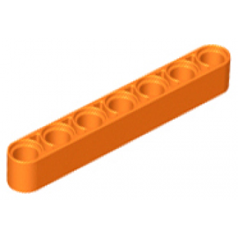 technic hefbalk dik 1x7 orange