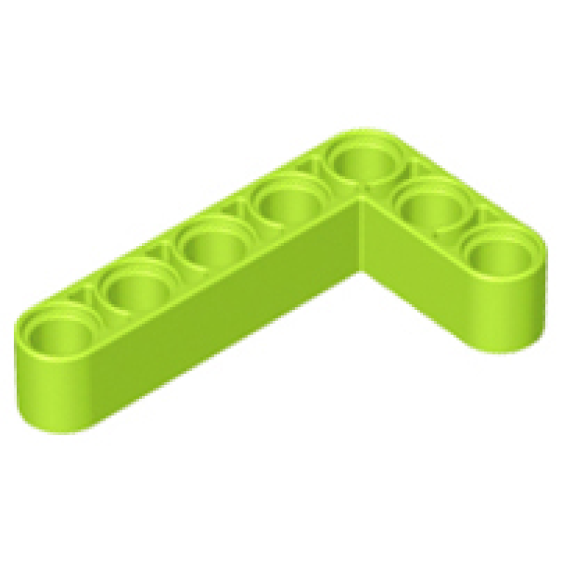 Technic, Hefbalk, Aangepast Gebogen Dik L Vorm 3x5 Lime