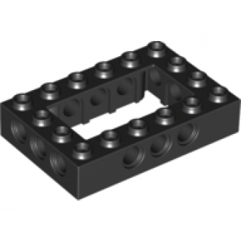 Technic, Steen 4x6 Open Midden Black