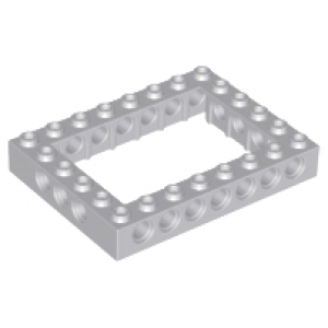 Technic, Steen 6x8 Open Midden Light Bluish Gray