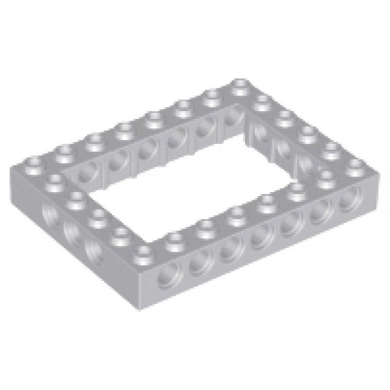 Technic, Steen 6x8 open midden Light Bluish Gray