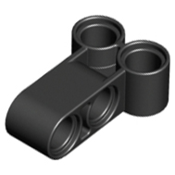 Technic, Pin Koppeling Loodrecht Dubbel 3L Black